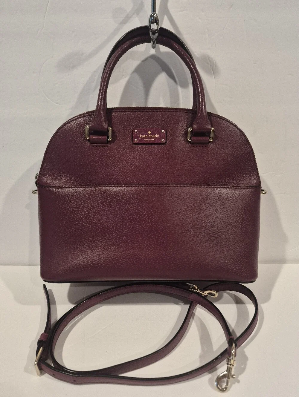 Kate Spade NY Grove Street Carli Pebbled Leather Domed Crossbody/Satchel